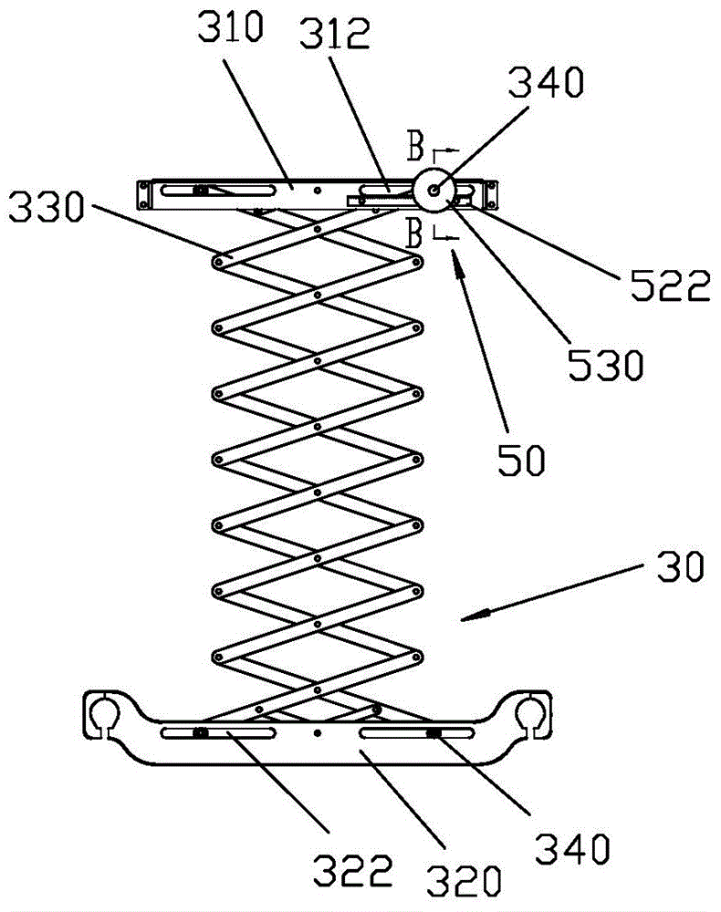 Automatic clothes drying rack with reduction gears