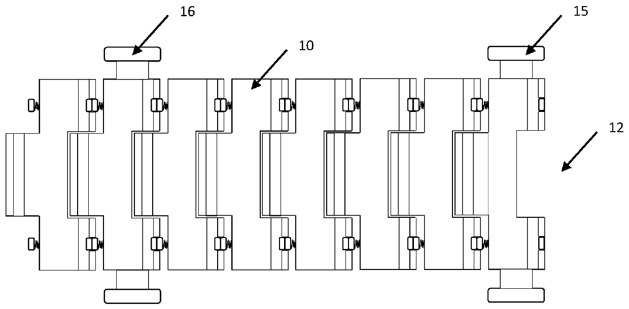 A folding test mechanism and working method