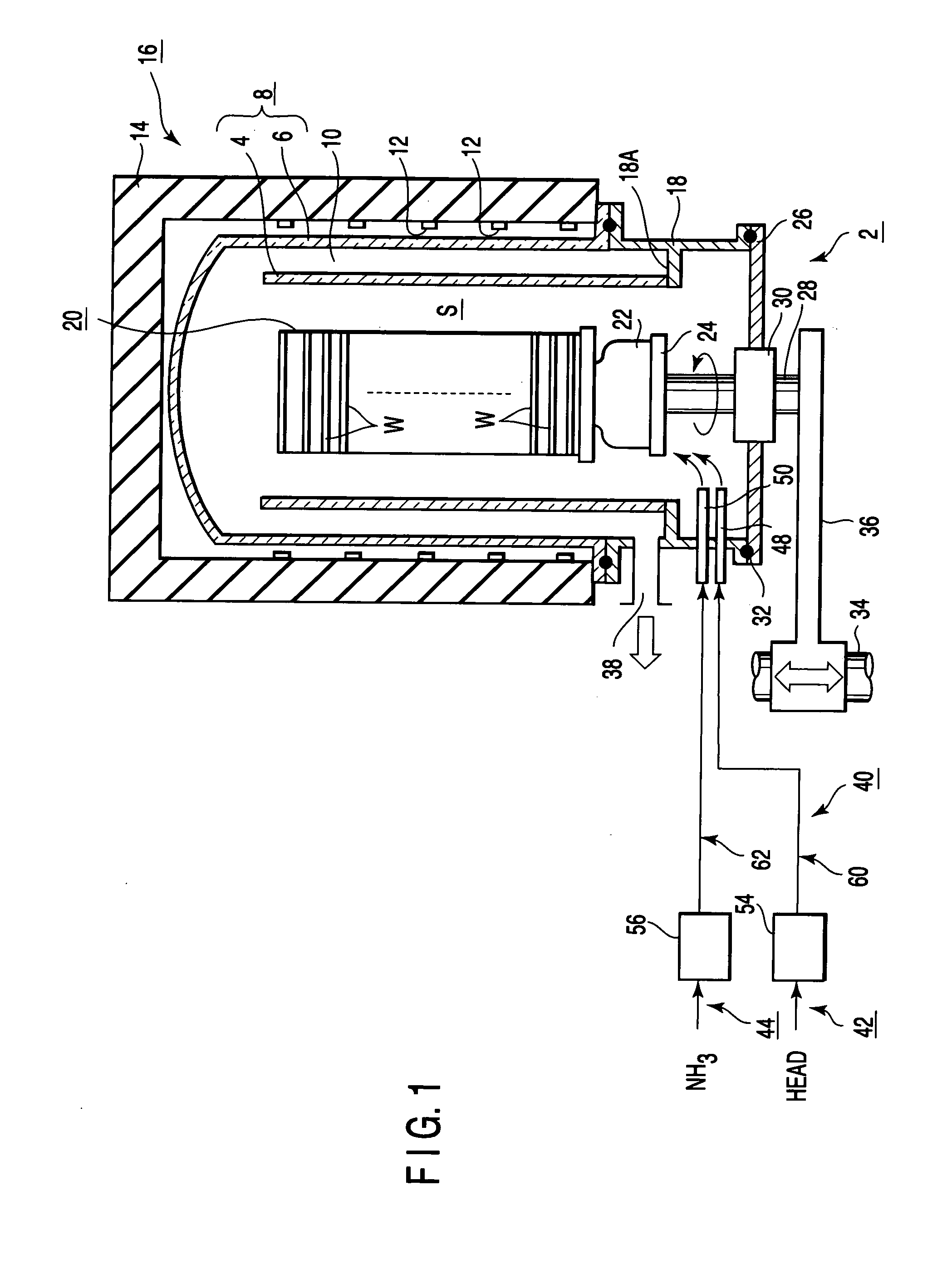 Method of cvd for forming silicon nitride film on substrate