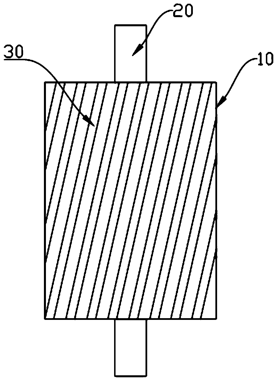 Rotor skewed slot type generator