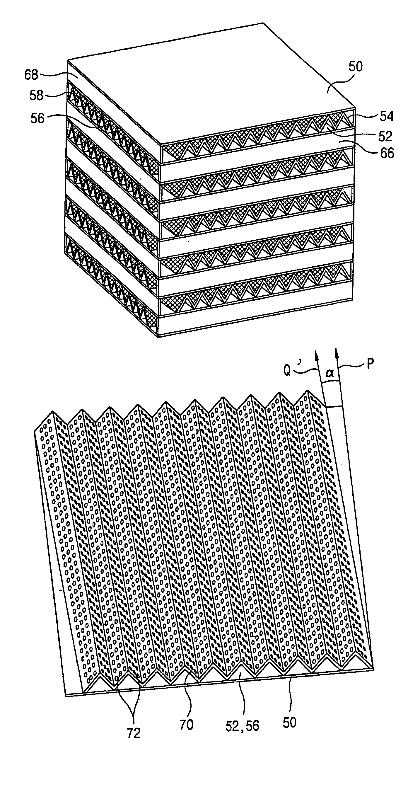 Heat exchanger of ventilating system