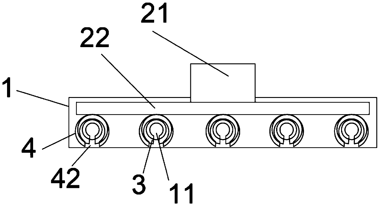 Ring burning device and ring burning equipment