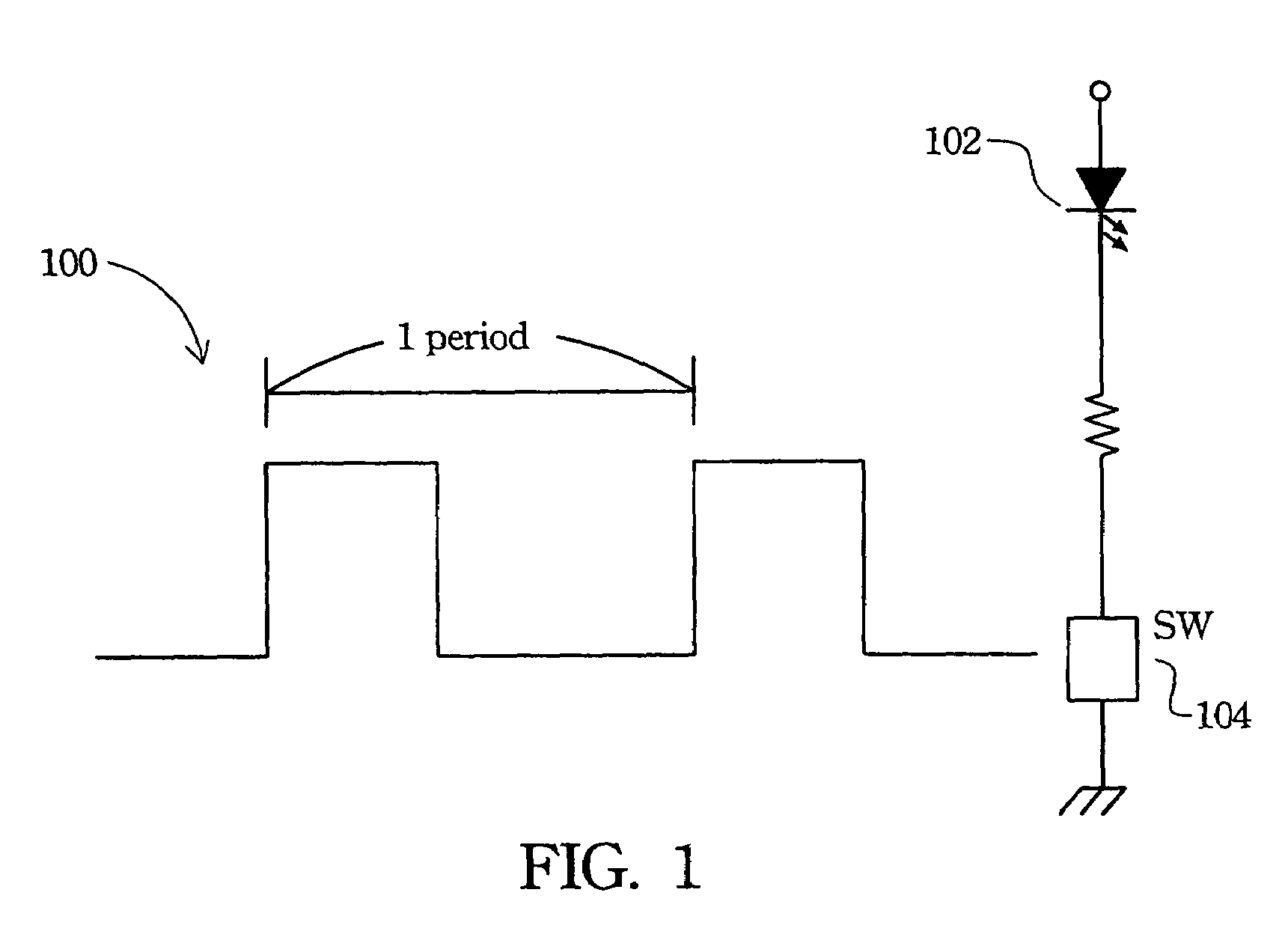 Flashing light control apparatus and method thereof