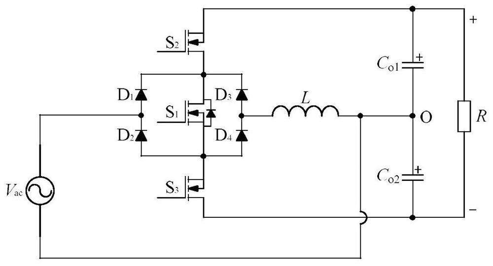 A single-phase three-level buck PFC rectifier and its control method