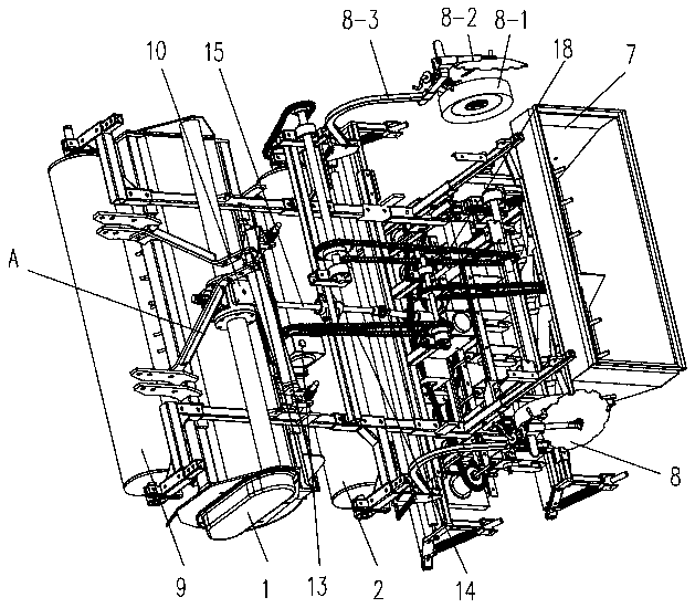 Articulated multifunctional celery planting integrated machine