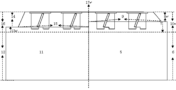 Novel reactive power consumption structure optimization device for anode carbon block of electrolytic cell