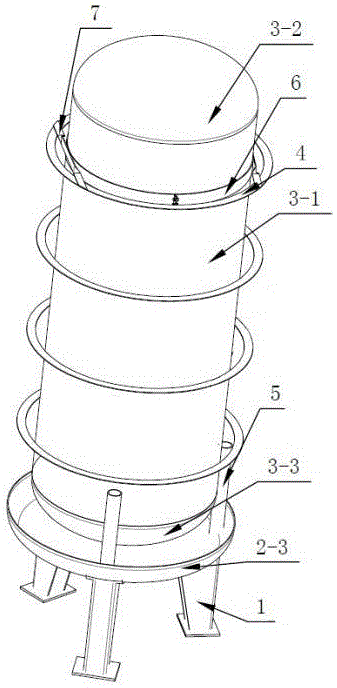 Vertical low-temperature storage tank having slide lantern ring support mechanism