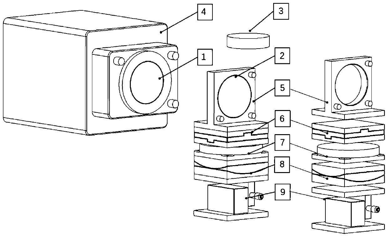 Three-plane reference mirror flatness absolute measurement method based on small deflection