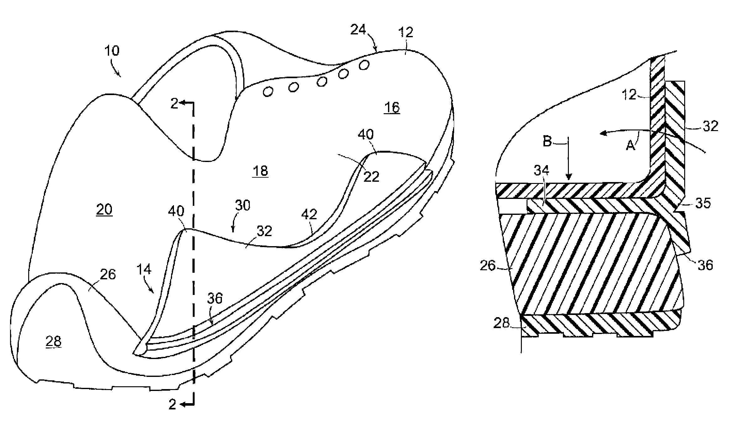 Footwear with support plate assembly