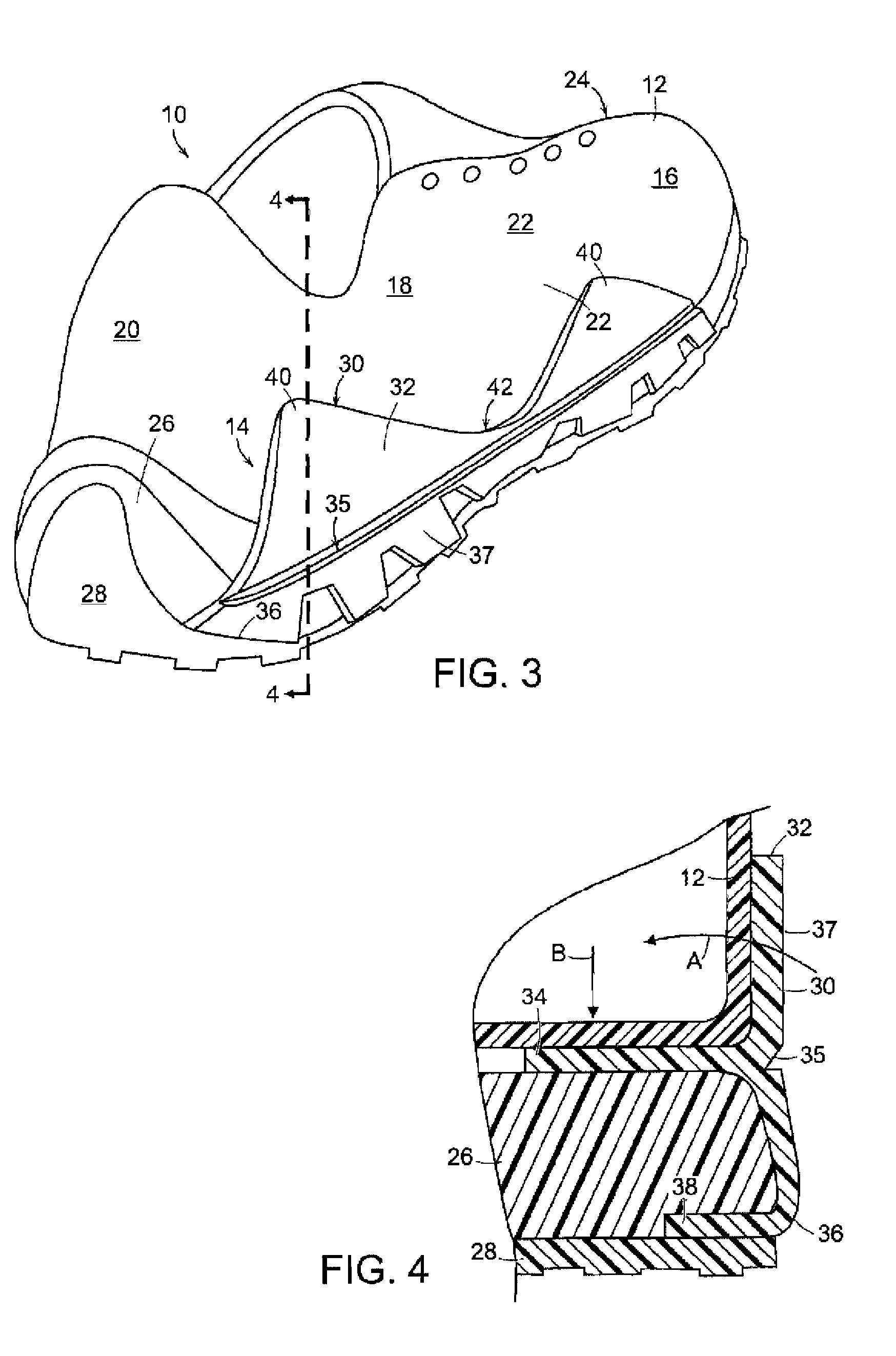 Footwear with support plate assembly