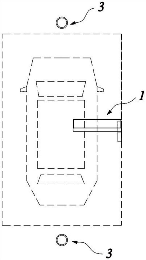 Vehicle rejection device for parking space