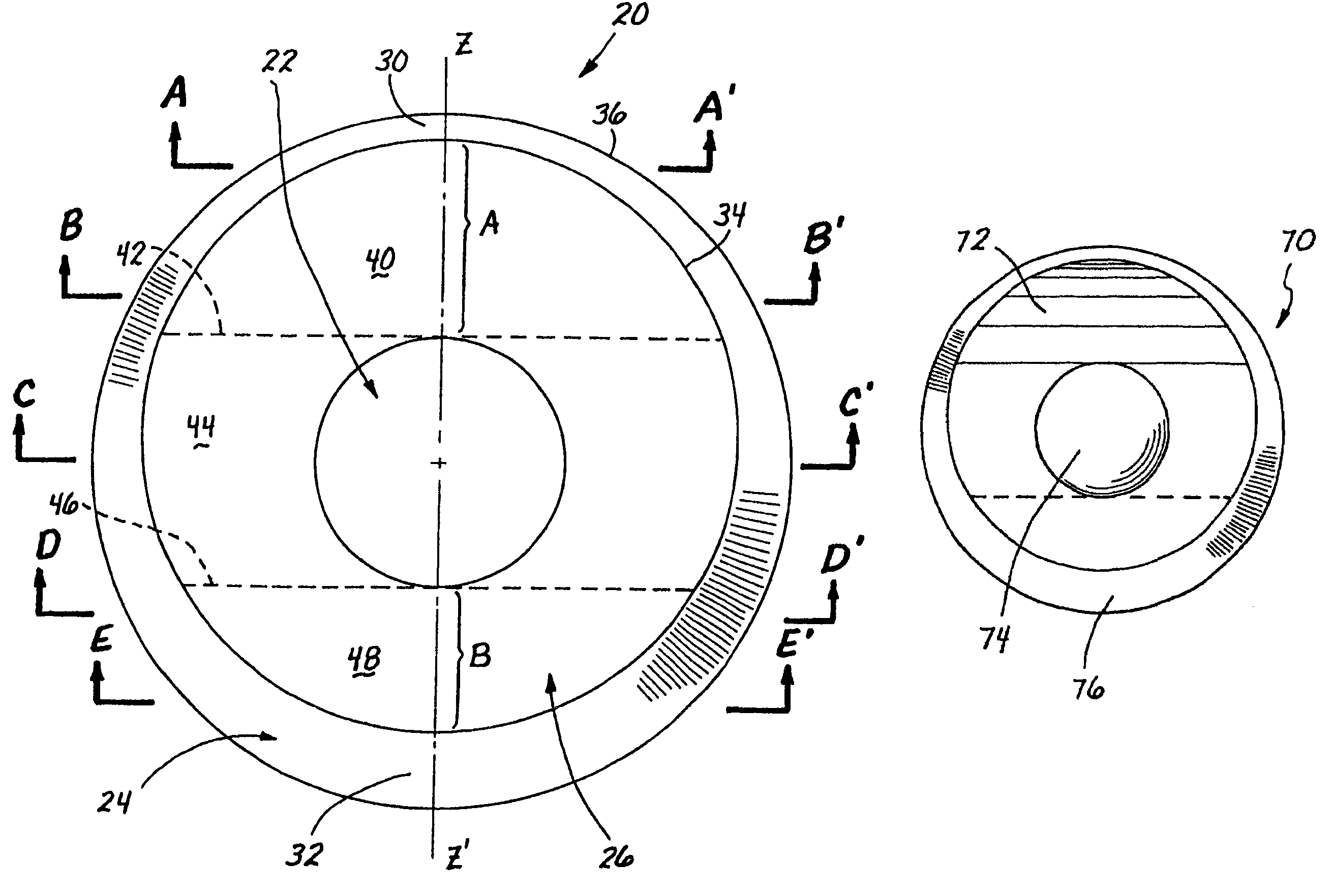 Contact lens having a uniform horizontal thickness profile