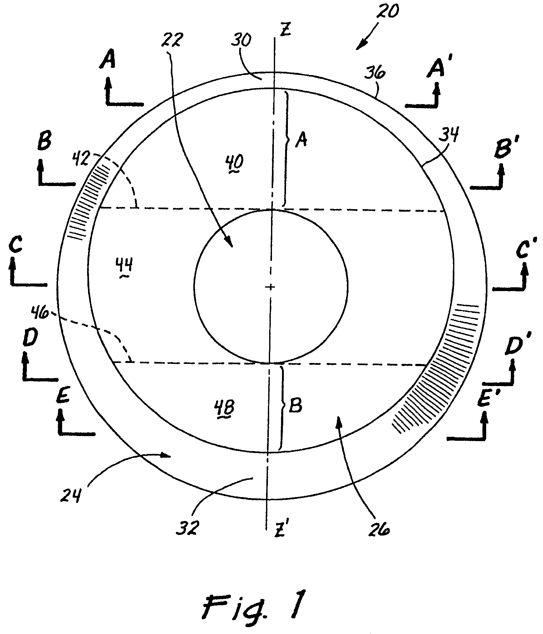 Contact lens having a uniform horizontal thickness profile