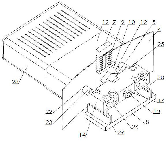 A separate power-taking mechanism of an intelligent switch, its connecting device, adapter part and lamp