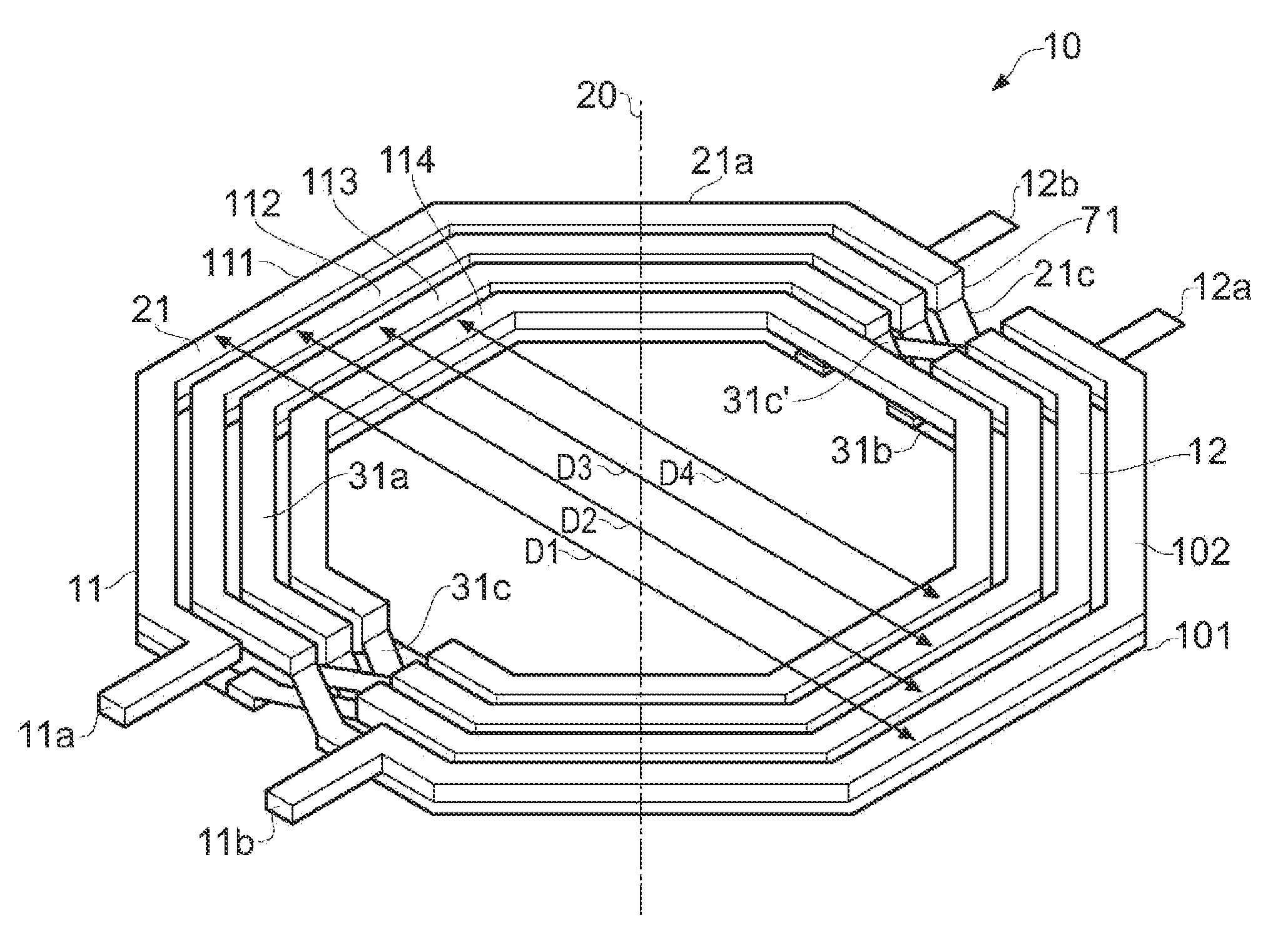 Integrated transformer and method of fabrication thereof