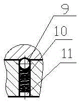 Locking device of machining tooling for cylinder body part holes