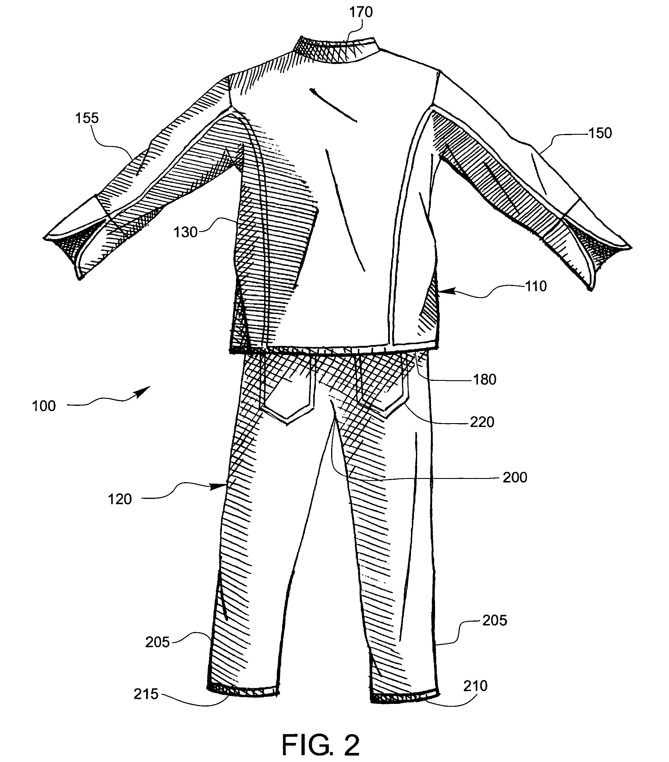 Chef suit garment