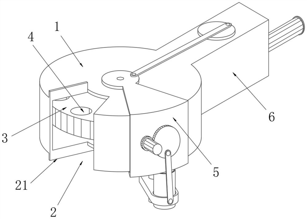 Nested tool magazine of numerical control machine tool