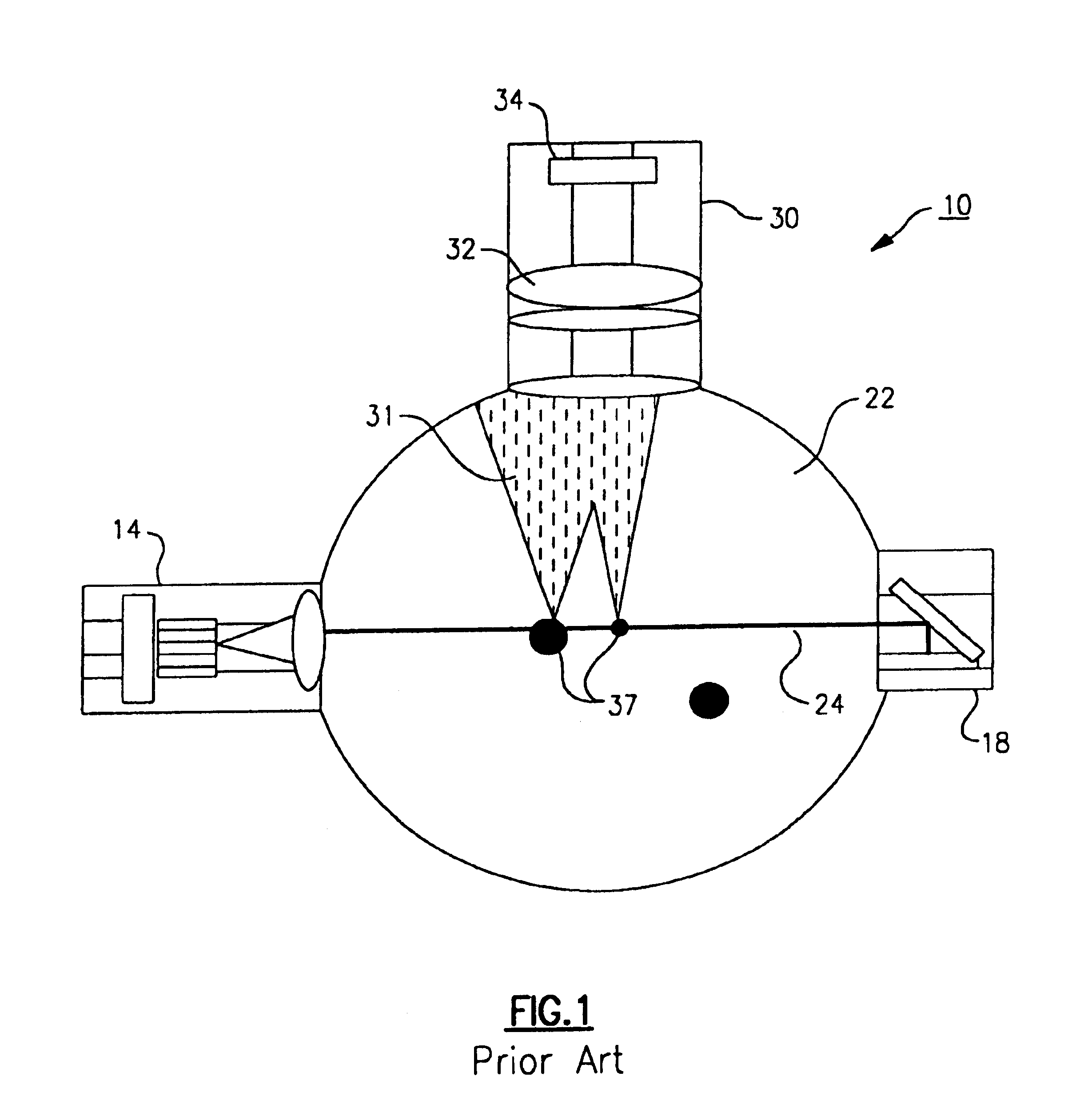 Signal processing method for in-situ, scanned-beam particle monitoring
