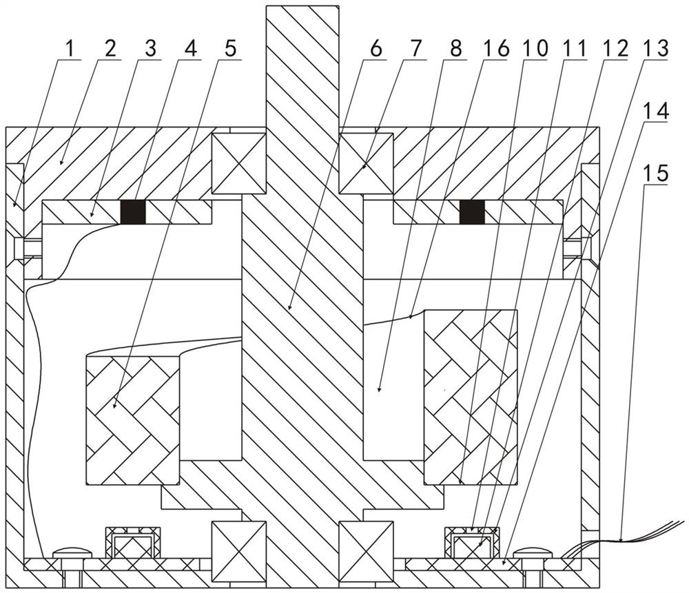 Non-contact rotary potentiometer based on light refraction principle