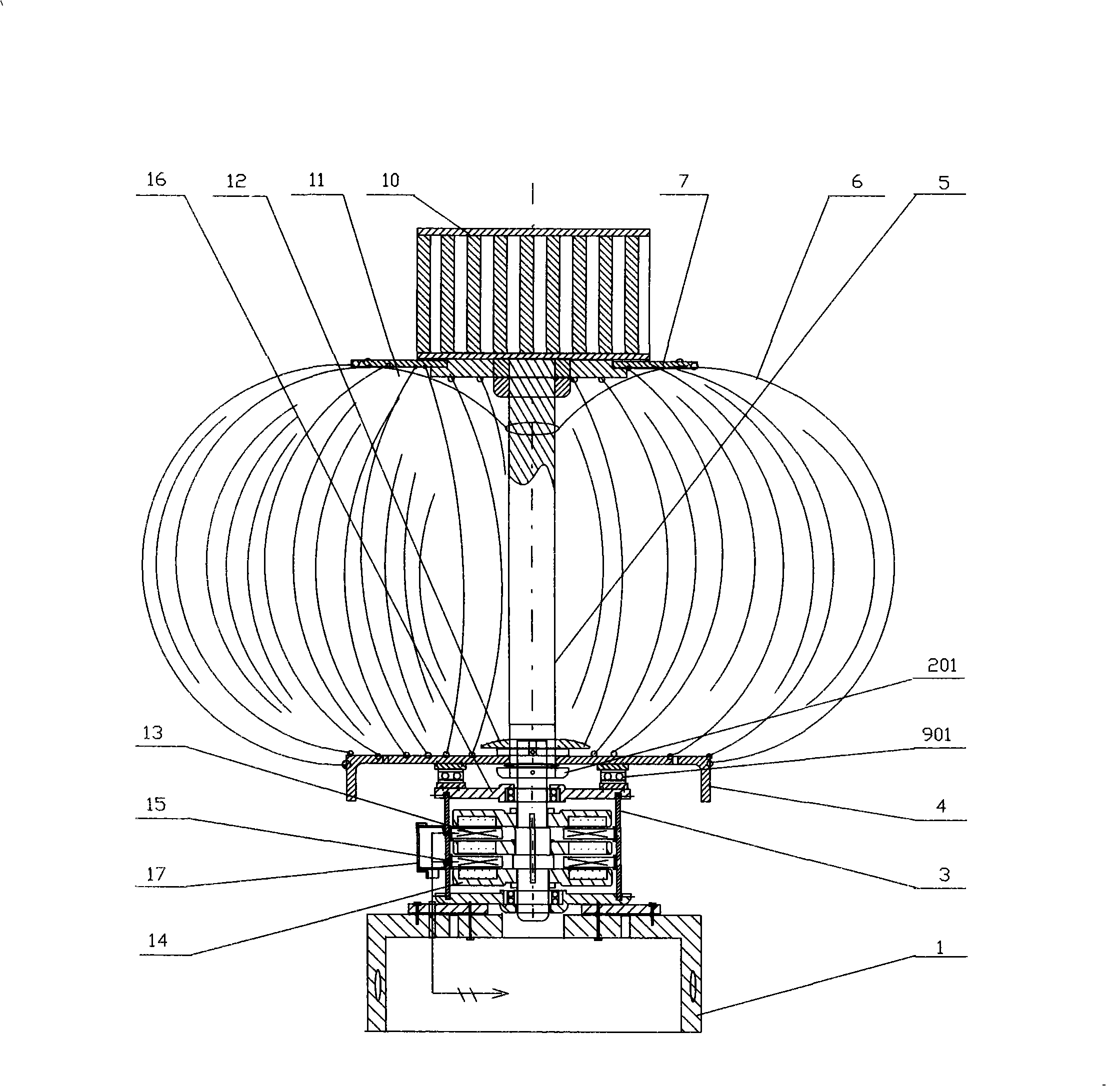 Aerogenerator with ventilation fan function