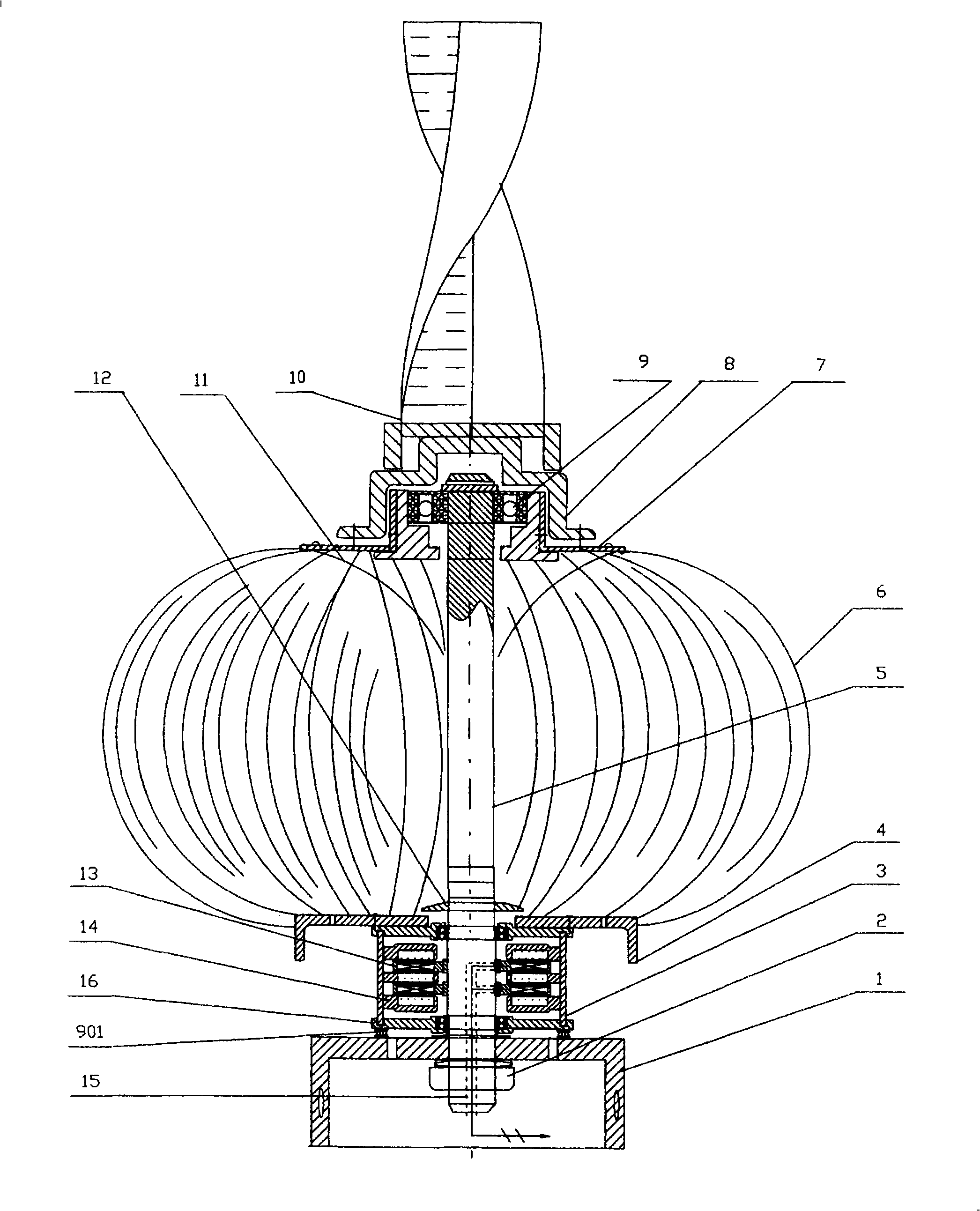 Aerogenerator with ventilation fan function