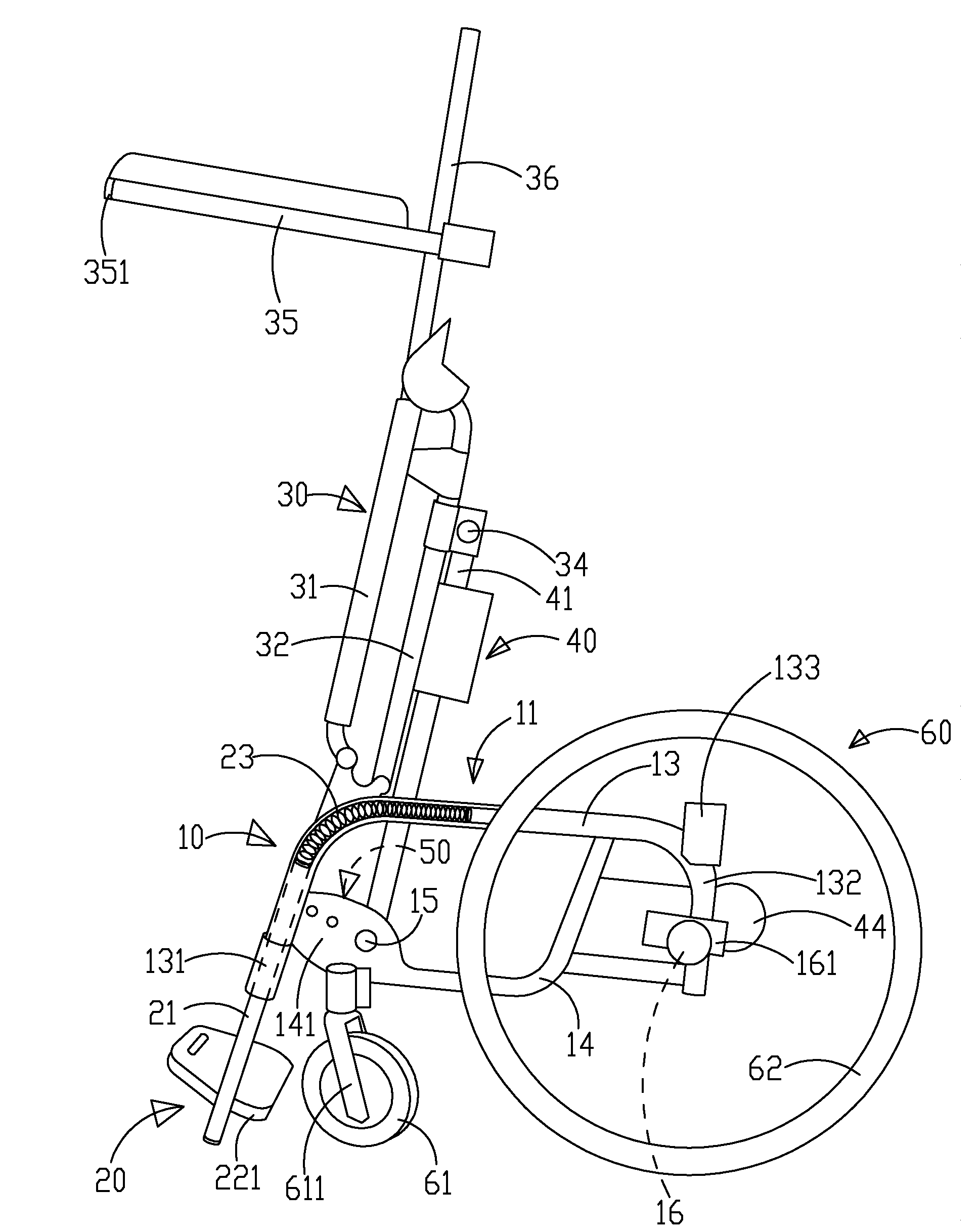Wheelchair Apparatus with Assistant Function
