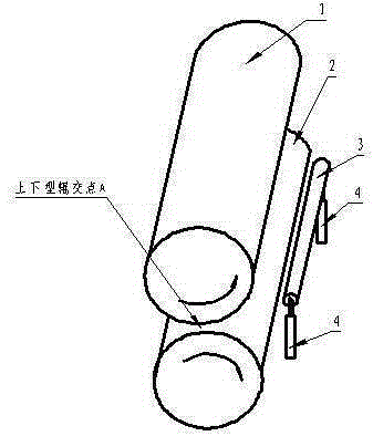 Device for preventing roller sticking of inner lining of tire