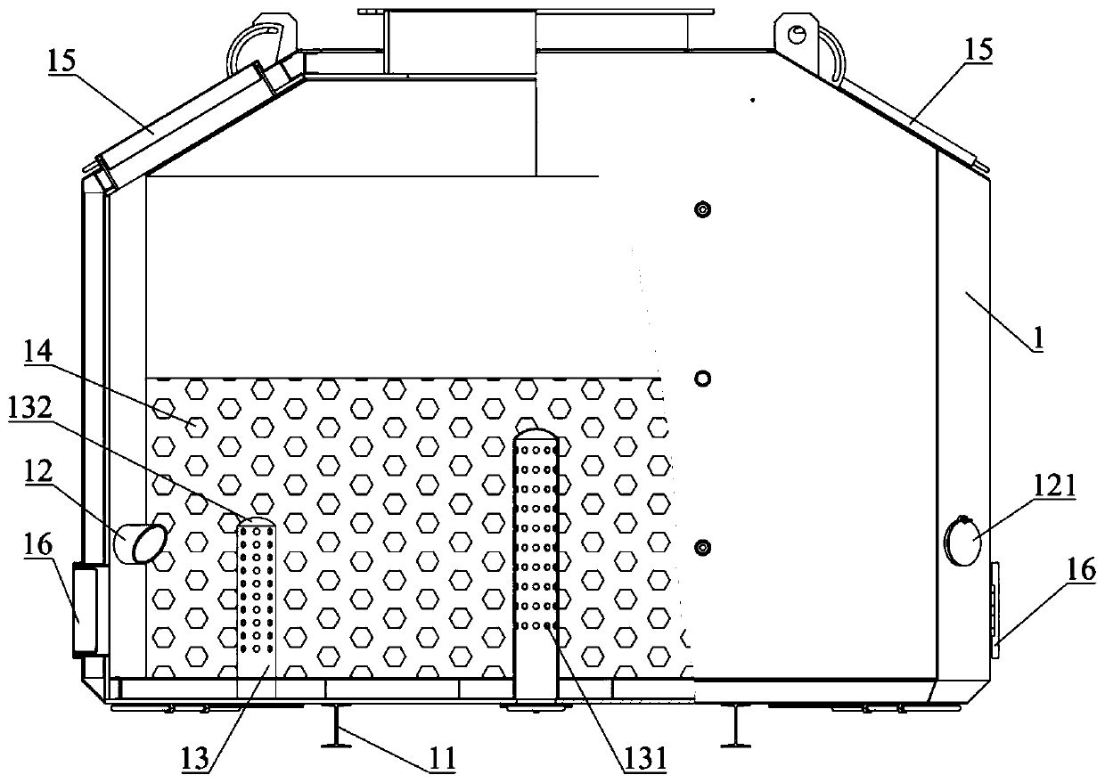 Garbage mineralization treatment device