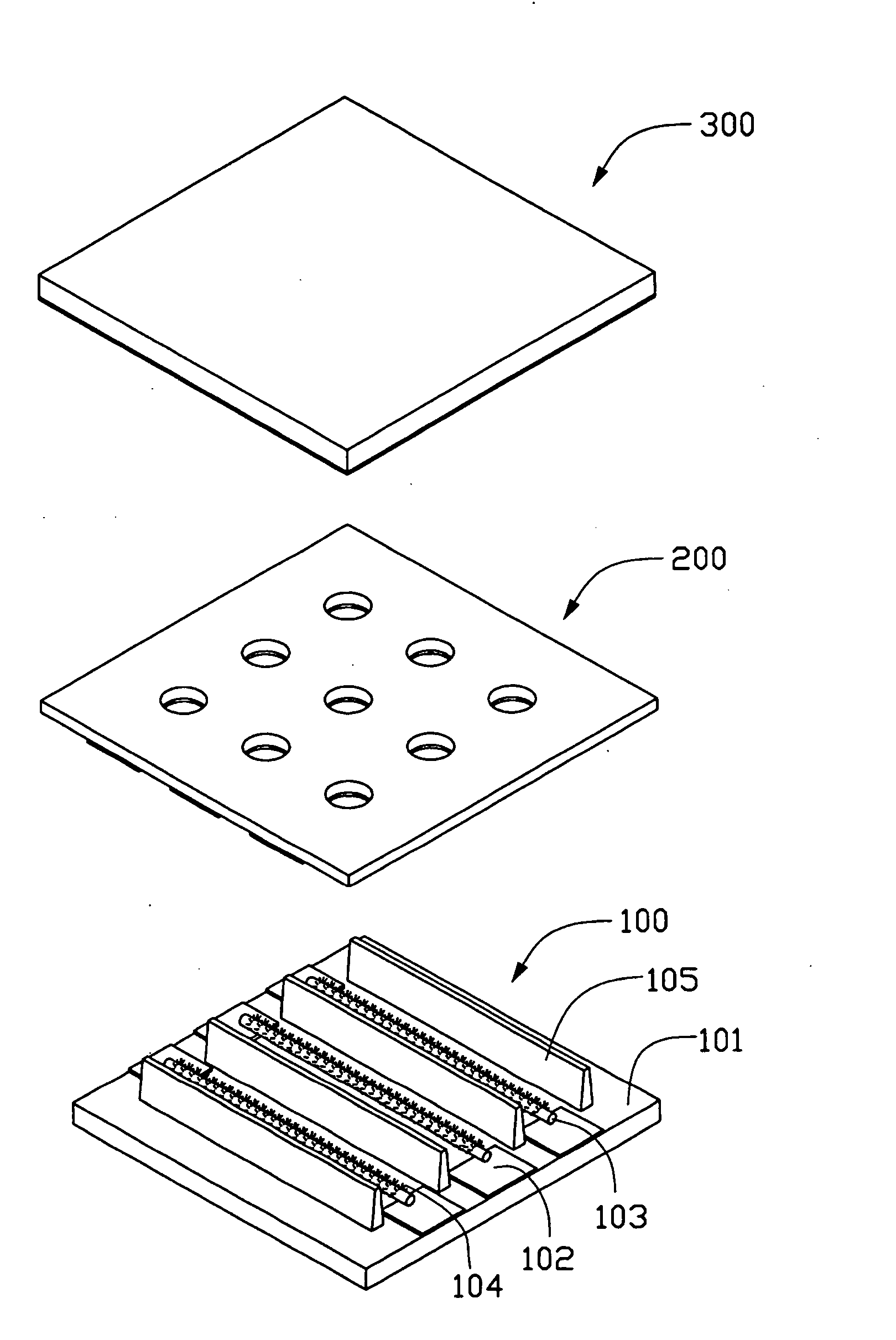 Field emission device with carbon nanotubes
