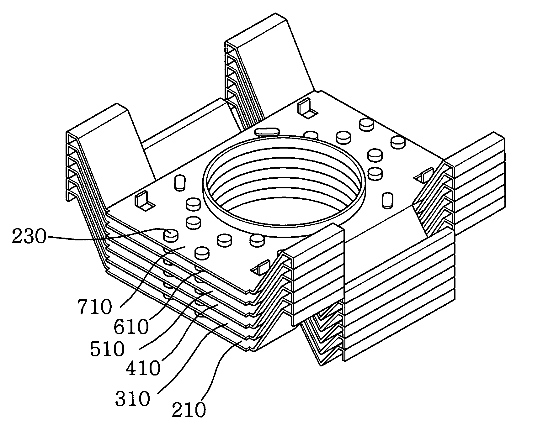 Magnetron cooling fin