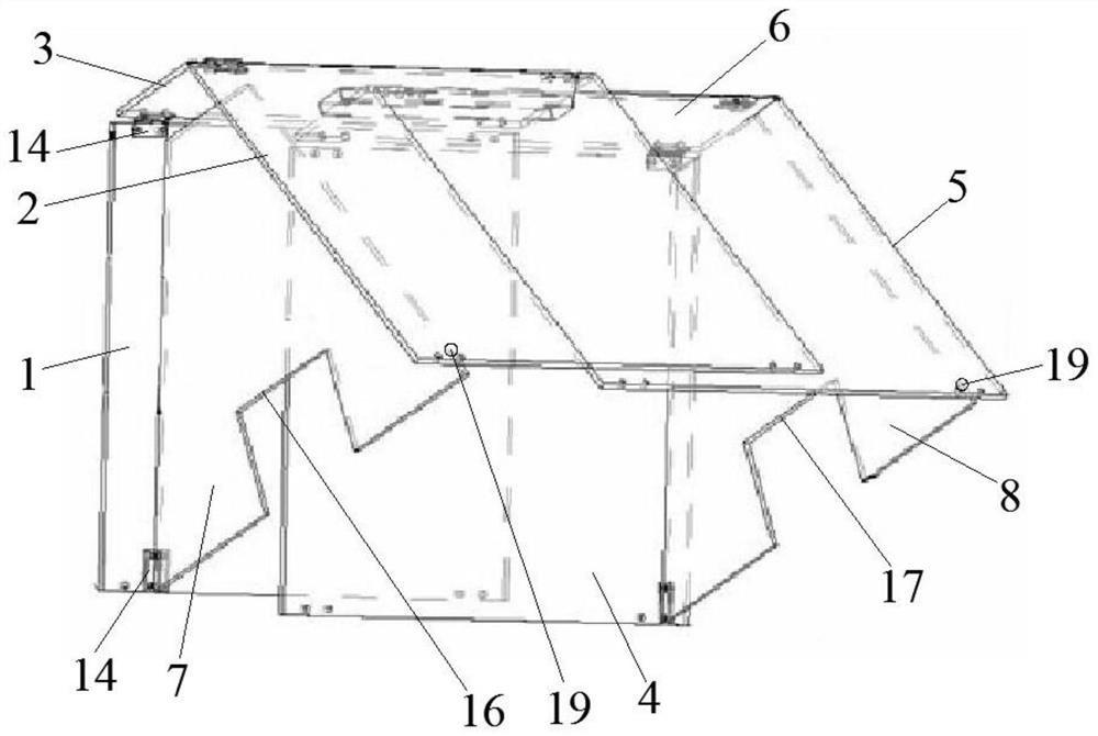 A foldable and telescopic bird-proof device