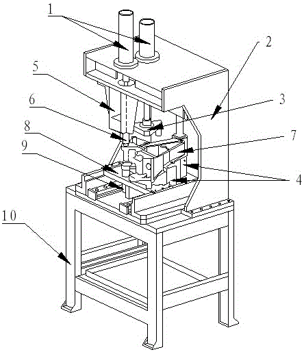 A press-fitting process for heavy-duty automobile leaf spring pins