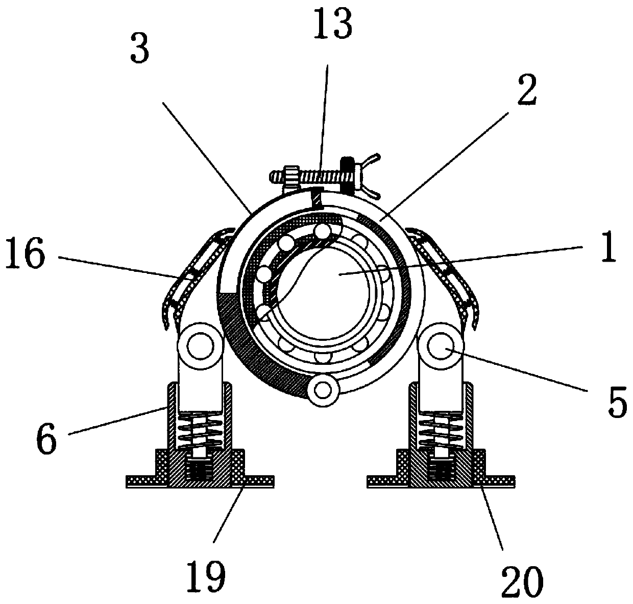 Bearing support device for aero-engine
