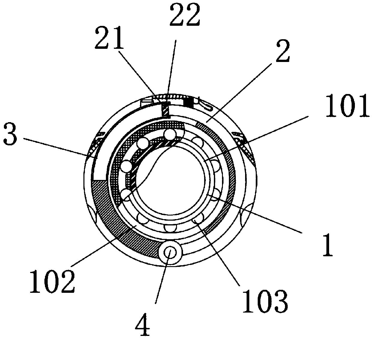 Bearing support device for aero-engine