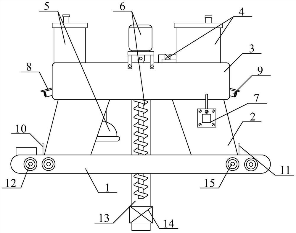 Feeding travelling crane equipment for farm