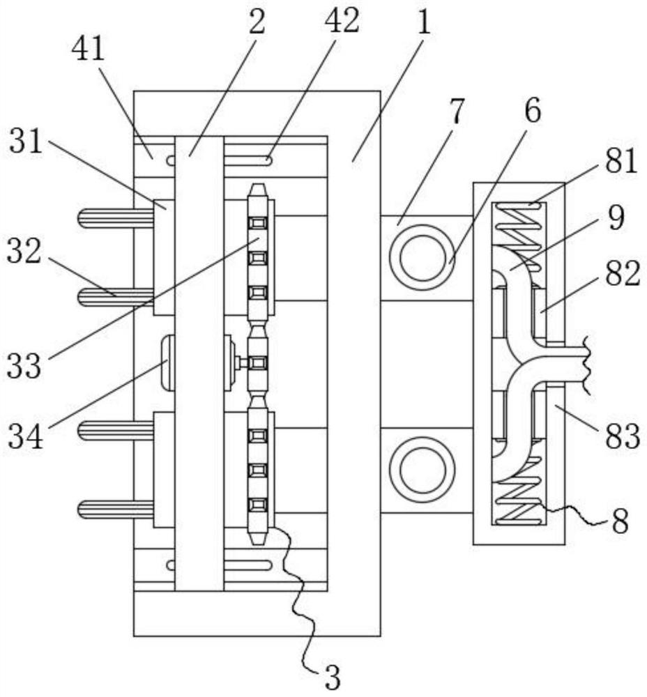 Device for preventing optical fiber hole of circuit board gong machine from being blocked