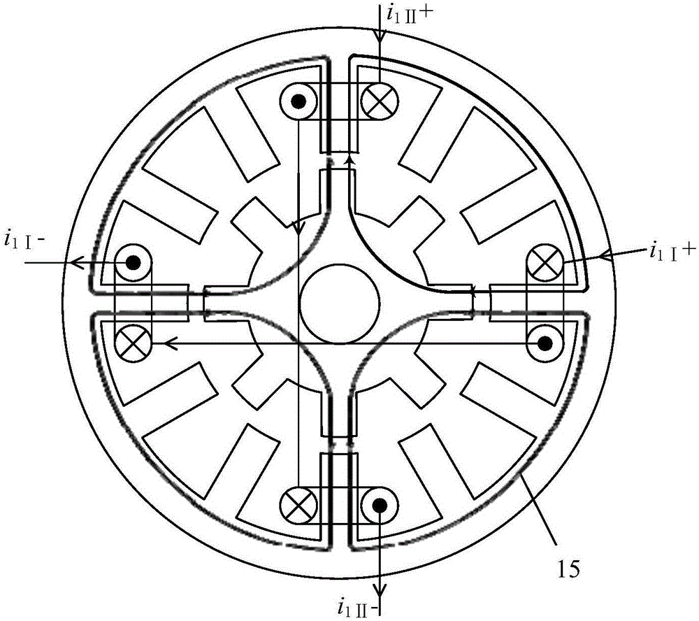 Conical magnetic suspension dual-passage switch reluctance machine and control method