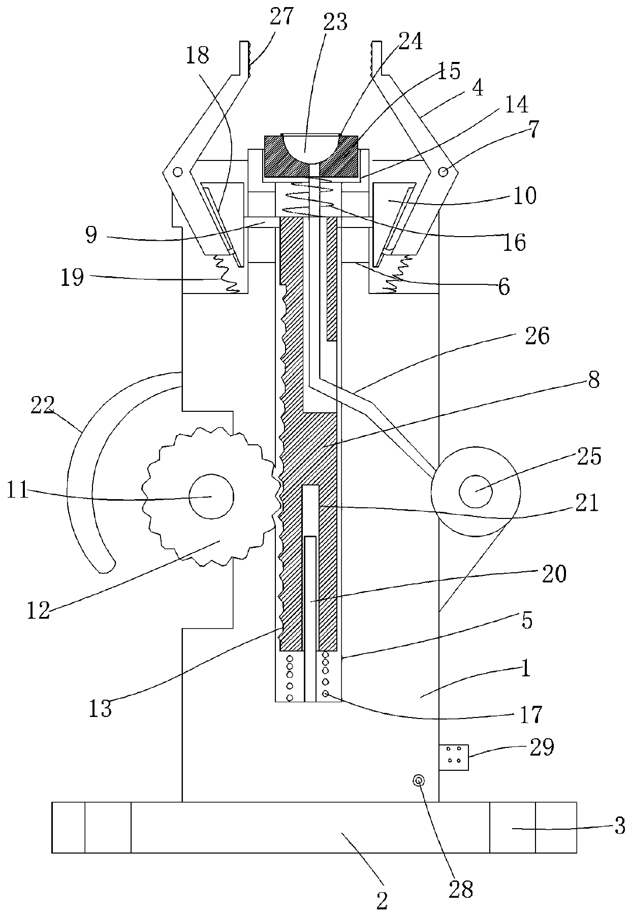 Clamping mechanism with positioning structure