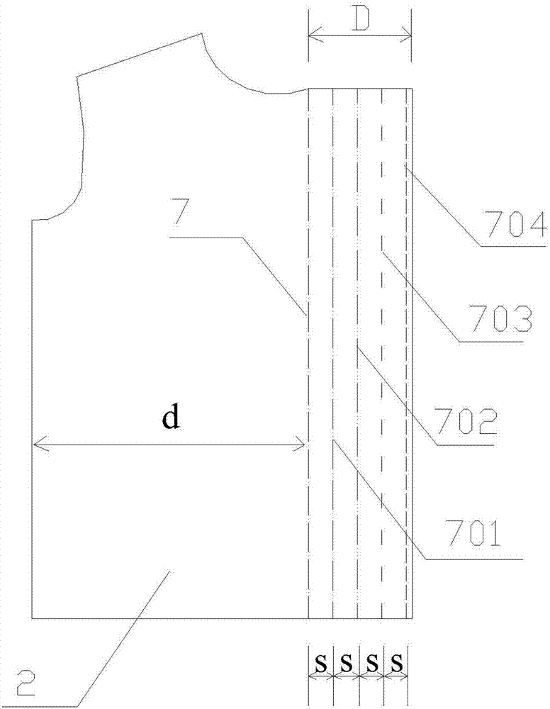 Shirt with hidden placket and manufacturing method for same