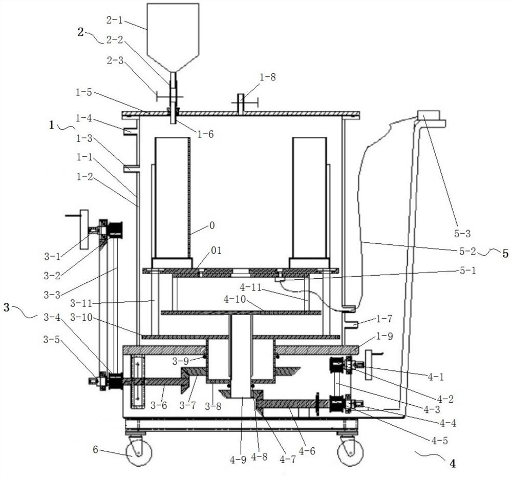 Vacuum metering casting device