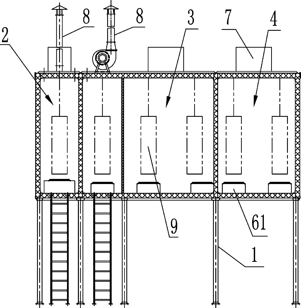 Combined type drying room