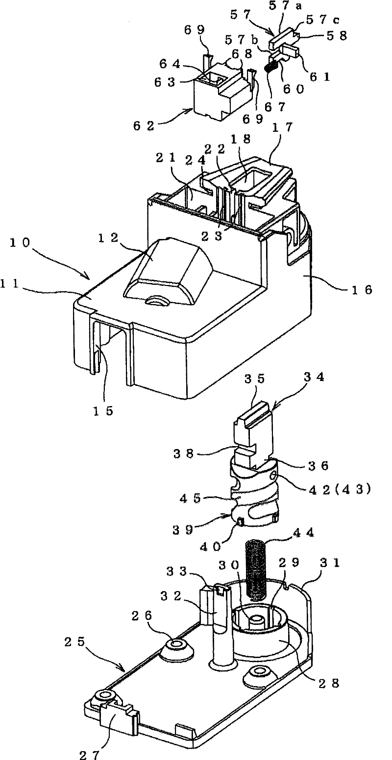 Steering locking device