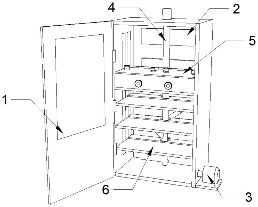 Computer hardware storage rack with dehumidification function