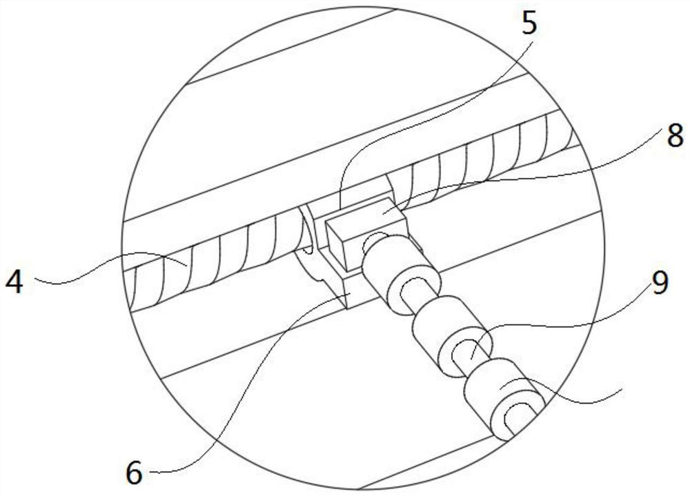 Safe slicing device for phyllostachys pubescens processing and using method of safe slicing device