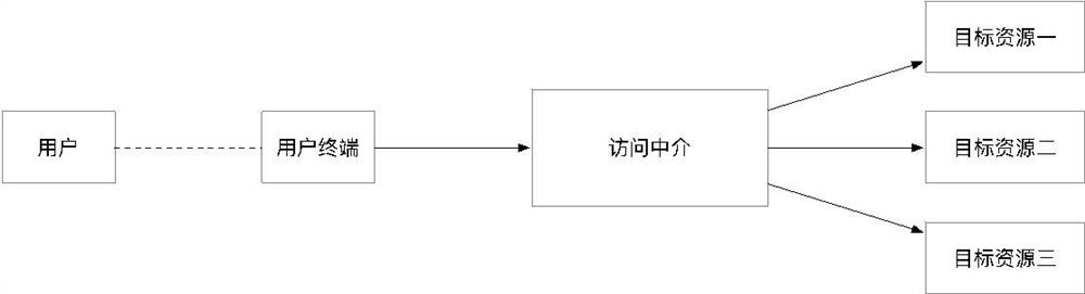 Network resource access intermediary system and processing method based on resource plug-in