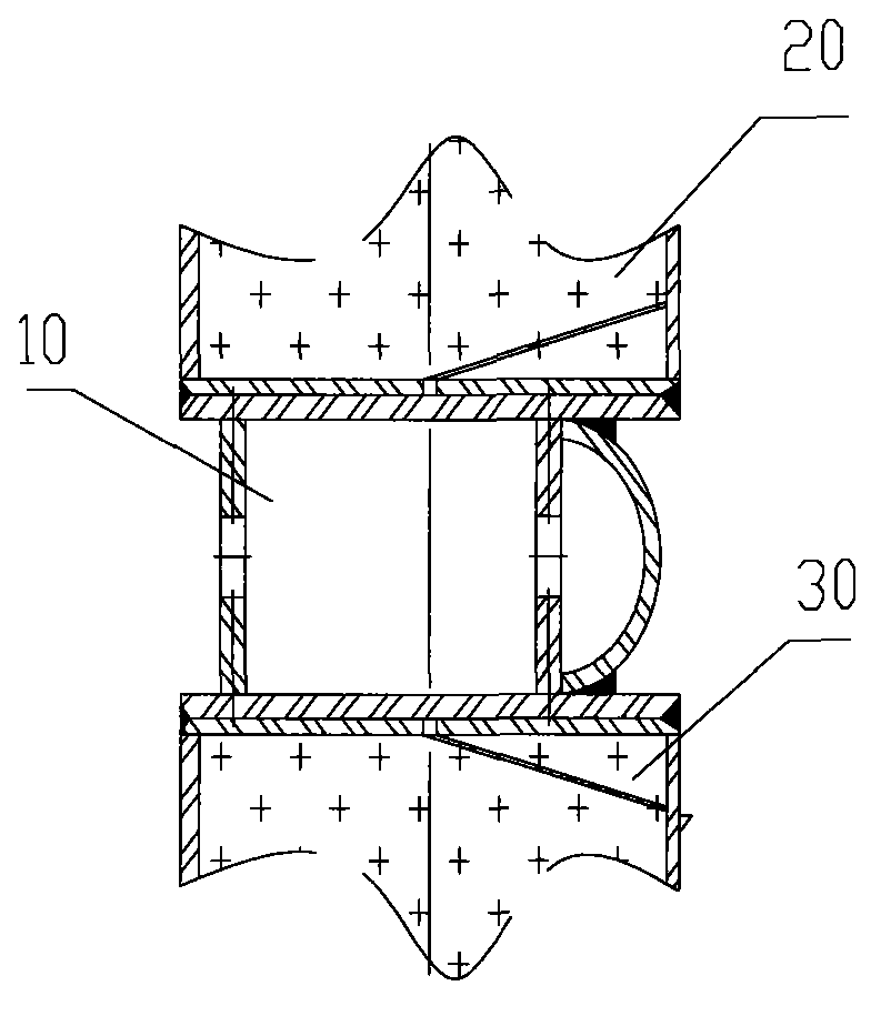 Sinking well wall using drilling method and manufacturing method thereof