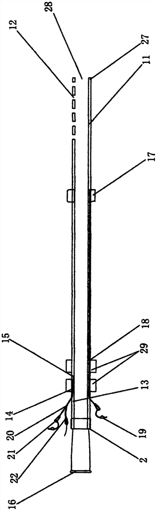 A negative pressure double-set drainage tube