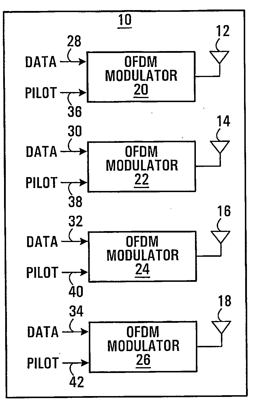 Pilot Design for Ofdm Systems with Four Transmit Antennas