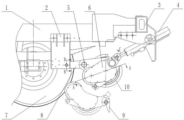 Driving guide mechanism of rail-road car